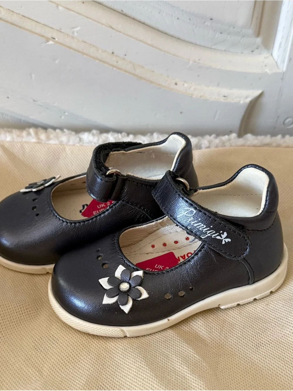 Primigi Navy Blue Flower Strap Mary Jane Shoes